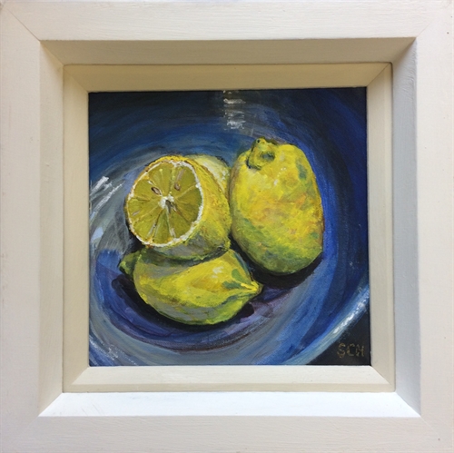 Lemons in Blue Bowl- 87