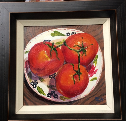 Free Tomatoes - Patterned plate-71