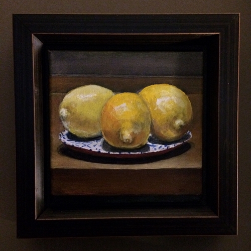 Three Lemons on Tapas Plate- 23