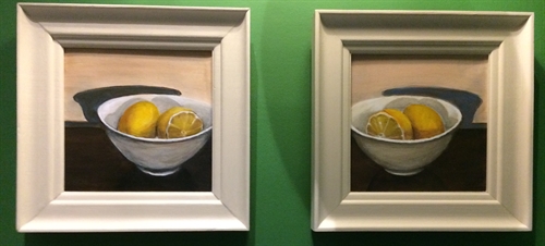 Lemons in White Bowl Pair- 65