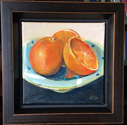 Oranges on Pottery Plate- 81